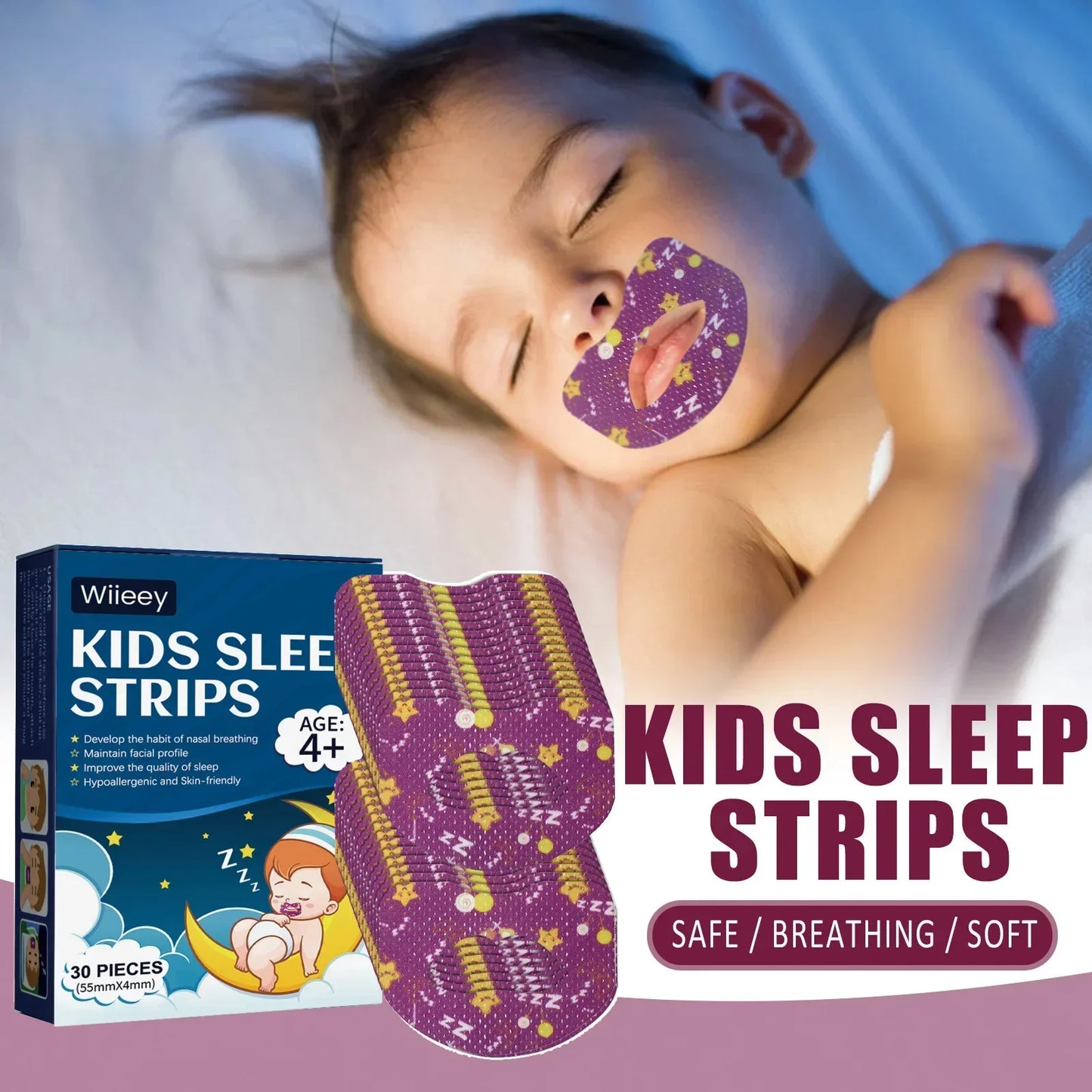 Kids Sleep Tape – Gentle Mouth-Closing Strips
