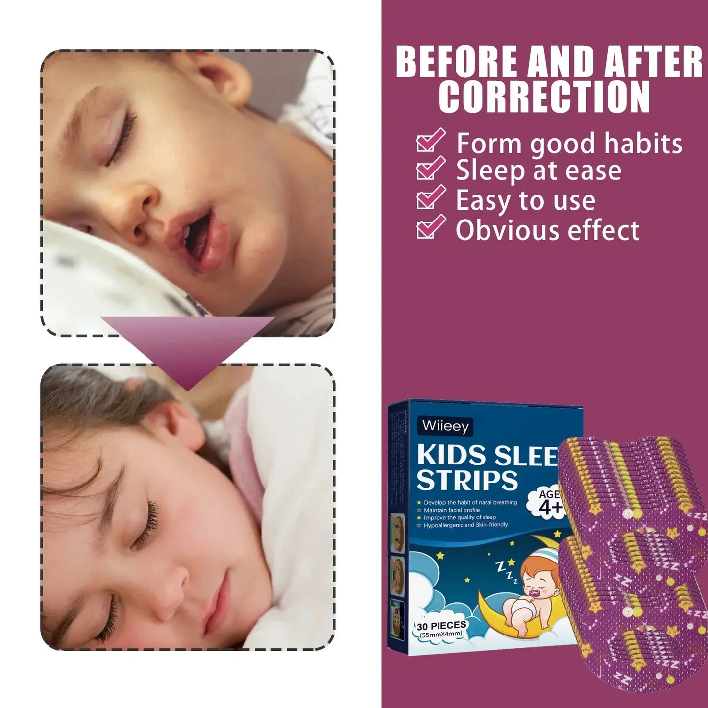 Kids Sleep Tape – Gentle Mouth-Closing Strips