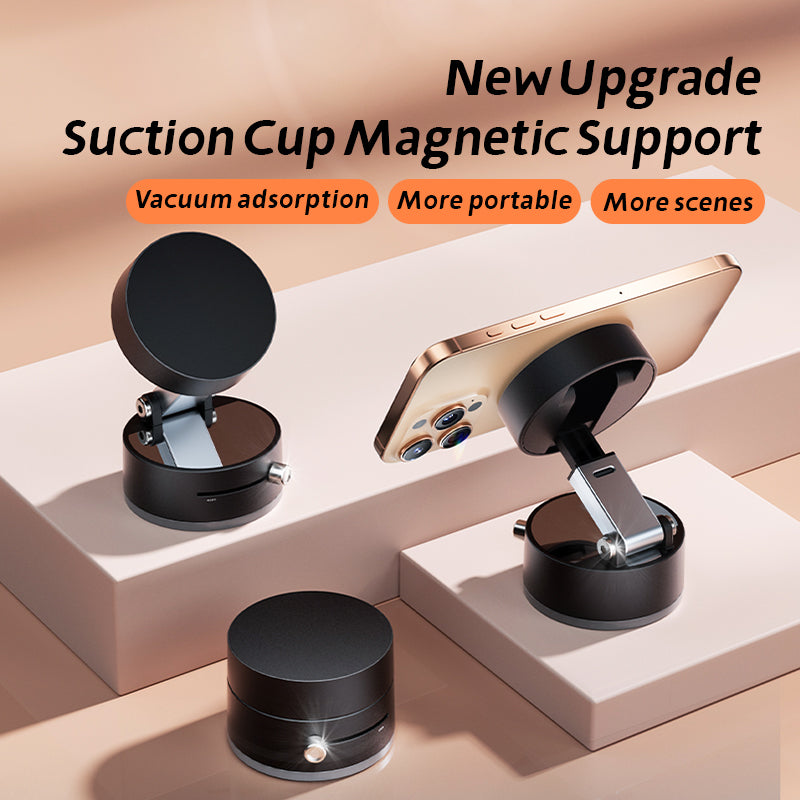 360° Magnetic Car Phone Holder With Strong Suction Base