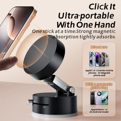 360° Magnetic Car Phone Holder With Strong Suction Base