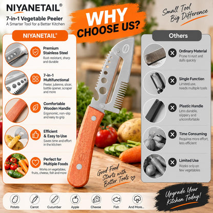 7-in-1 Vegetable Peeler And Cutter