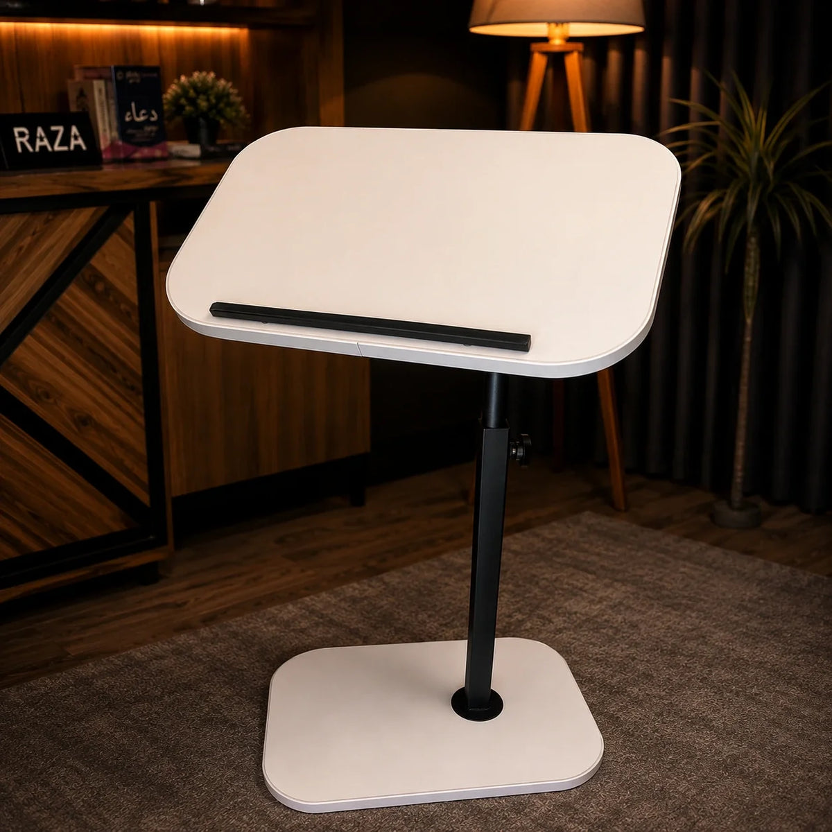 90° Tilting & 360° Swivel Height-Adjustable Table