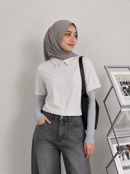 Cropped Top Inner Long Sleeves