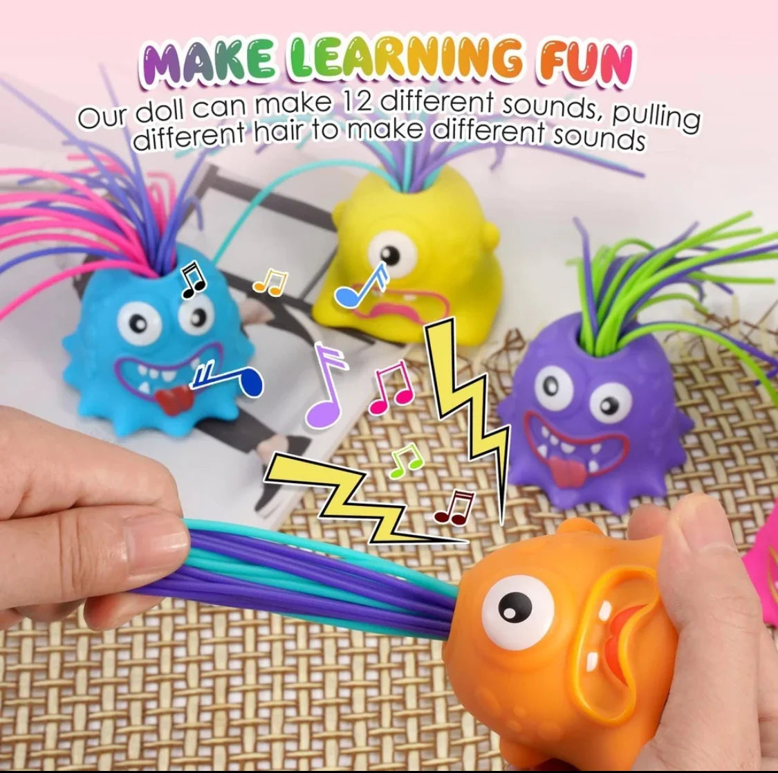 Screaming Hair-Pull Monster Fidget Toy