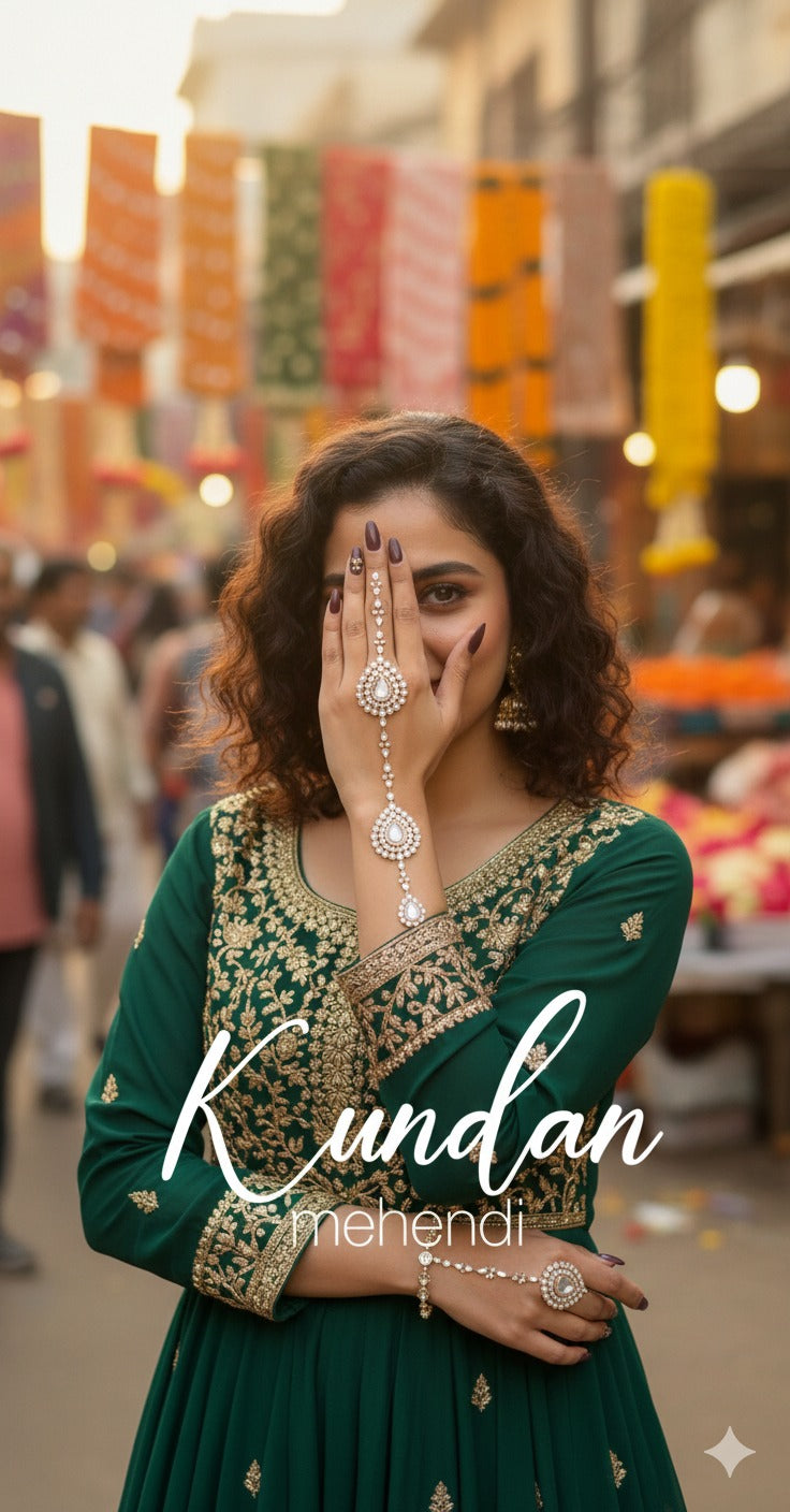 VIRAL  Kundan Stone Mehndi (KUNDHAN + MAGIC PEN )+ (MYSTERY GIFT ALSO)
