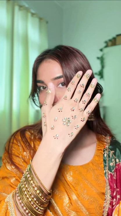 VIRAL  Kundan Stone Mehndi (KUNDHAN + MAGIC PEN )+ (MYSTERY GIFT ALSO)