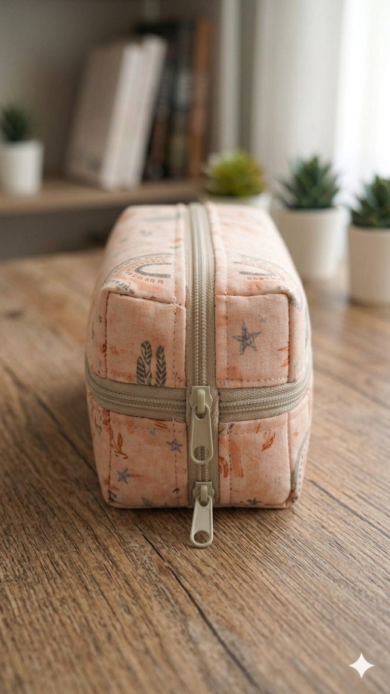 Multi  Zipper Pencil Pouch