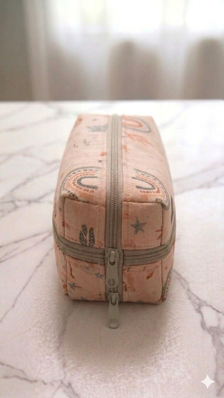 Multi  Zipper Pencil Pouch