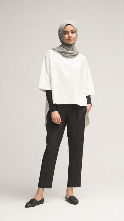 Cropped Top Inner Long Sleeves