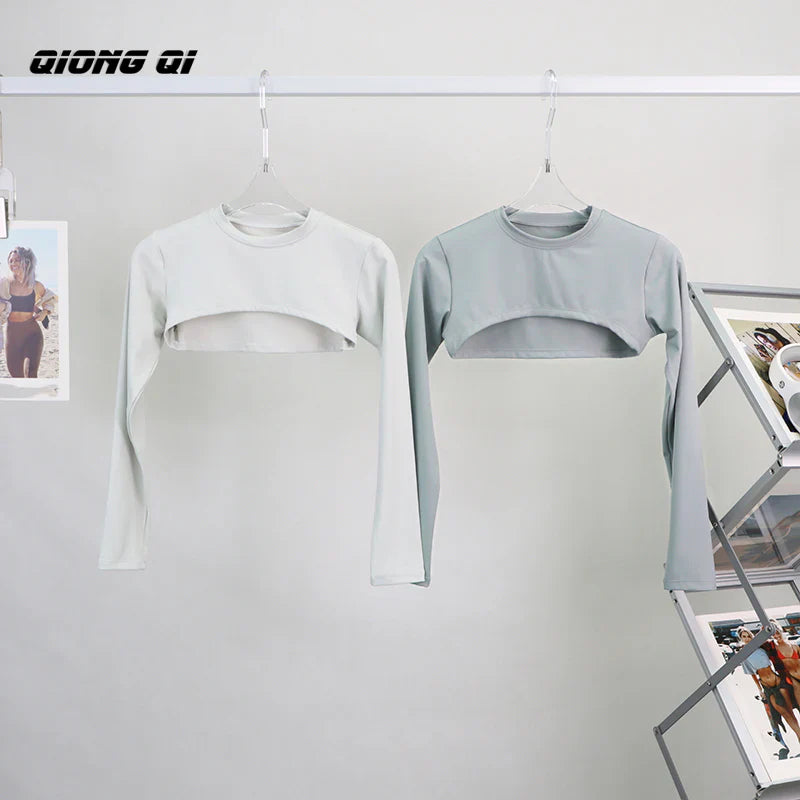 Cropped Top Inner Long Sleeves