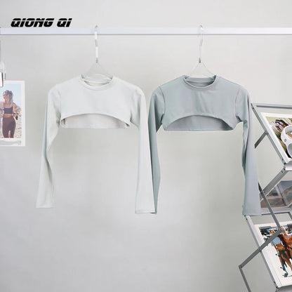 Cropped Top Inner Long Sleeves