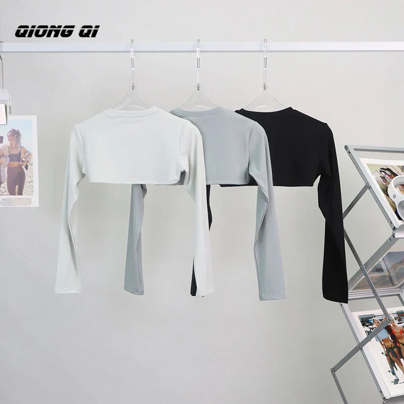 Cropped Top Inner Long Sleeves