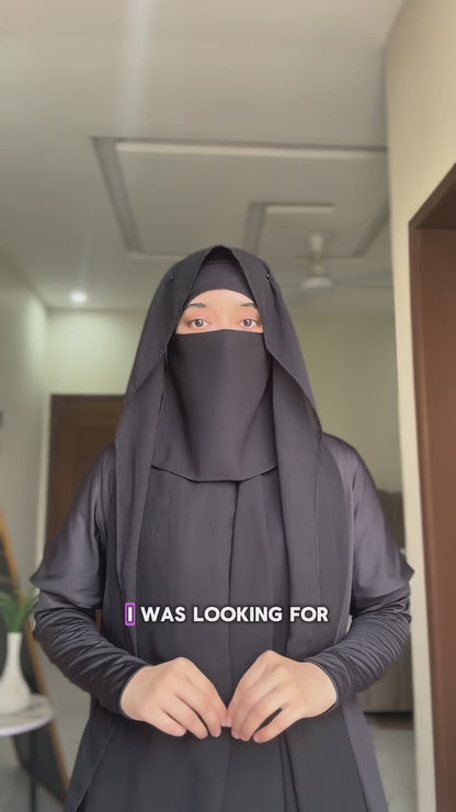 Slit Tie Back Hijab Caps