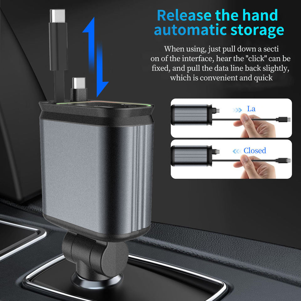 Car Charger 120W Fast Charging Car Station